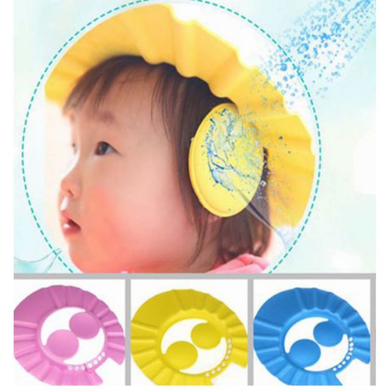 Agubugu Baby – Bebek Çocuk Banyo Şapkası - Pembe